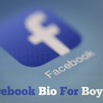 Facebook bio for boy