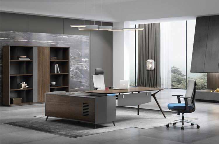 steel frame office desk design